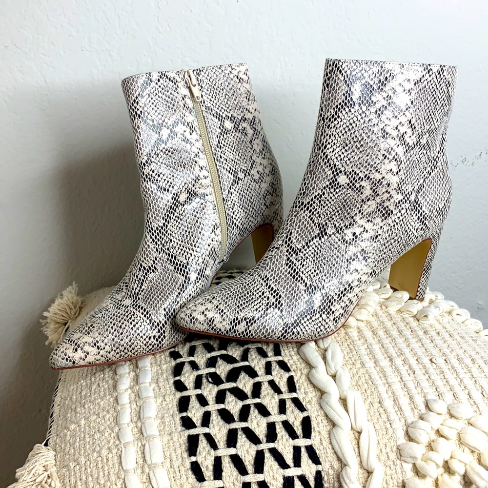 Chinese Laundry snake skin boots